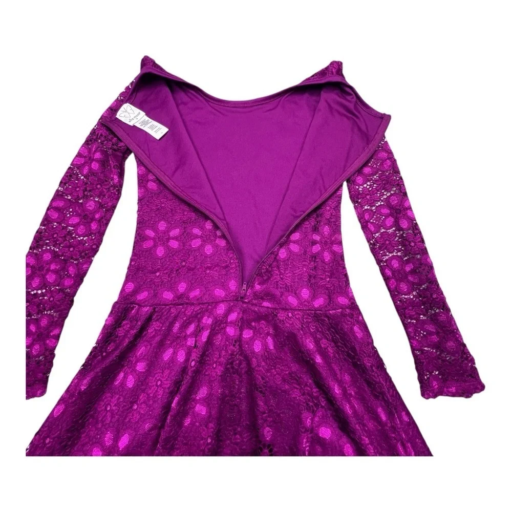 Ella Moss Fuchsia Lace Top